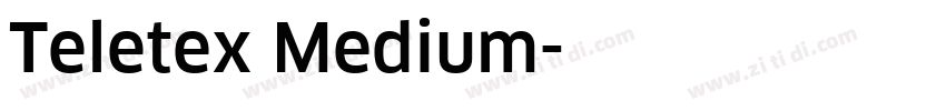 Teletex Medium字体转换